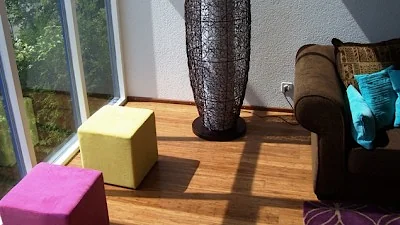 Faserbambus Parkett Boden im Laufen, Baselland 